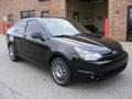 Ebony Black 2010 Ford Focus SES Coupe