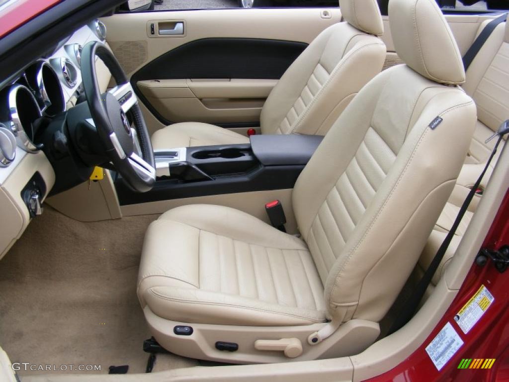 Light Parchment Interior 2006 Ford Mustang GT Premium Convertible Photo #40510254