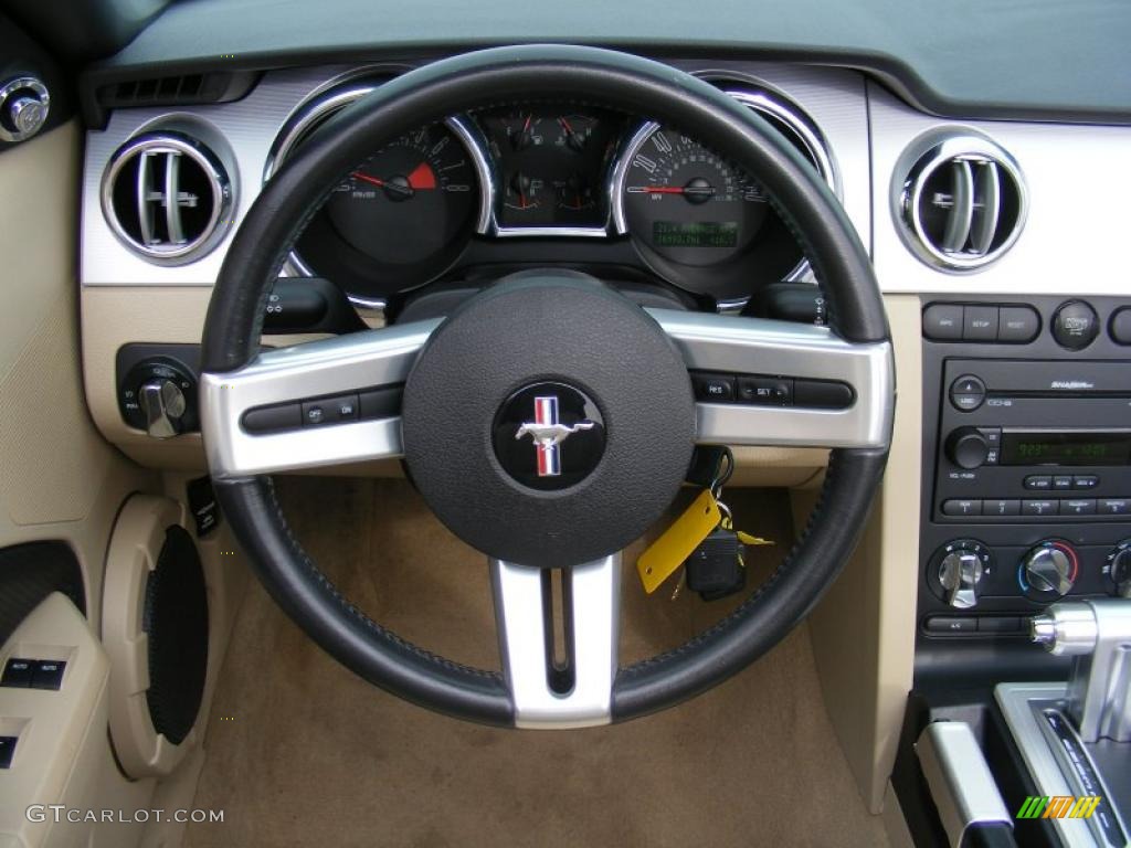 2006 Mustang GT Premium Convertible - Redfire Metallic / Light Parchment photo #18