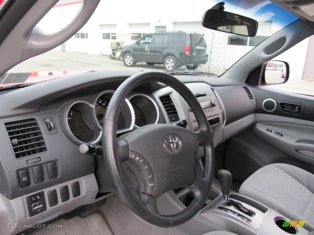Graphite Gray Interior 2008 Toyota Tacoma V6 SR5 Double Cab 4x4 Photo #40511490