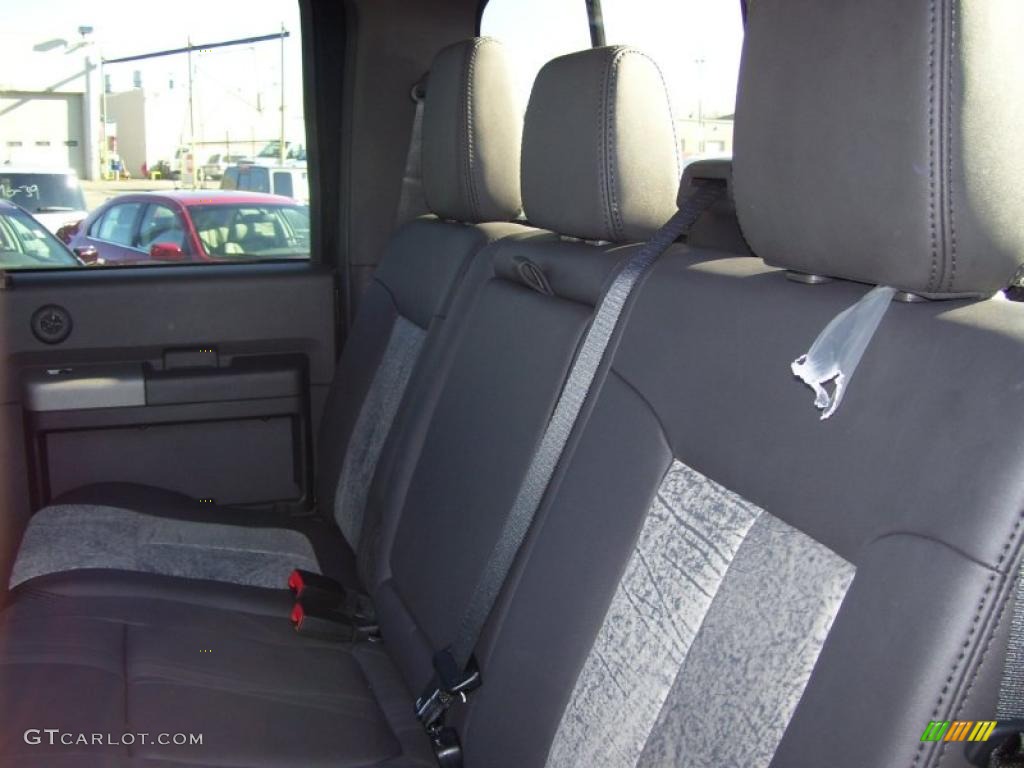 Black Two Tone Interior 2011 Ford F450 Super Duty Lariat Crew Cab 4x4 Dually Photo #40513014