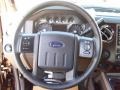 2011 Ford F450 Super Duty Black Two Tone Interior Steering Wheel Photo