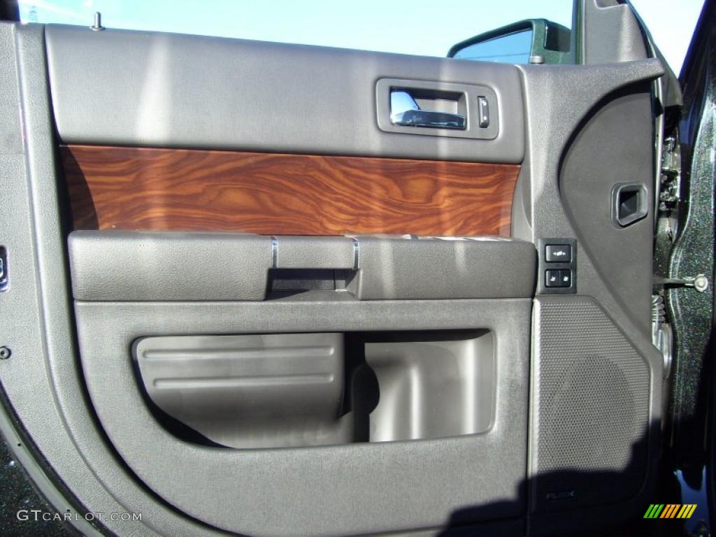 2011 Ford Flex SEL Charcoal Black Door Panel Photo #40513474