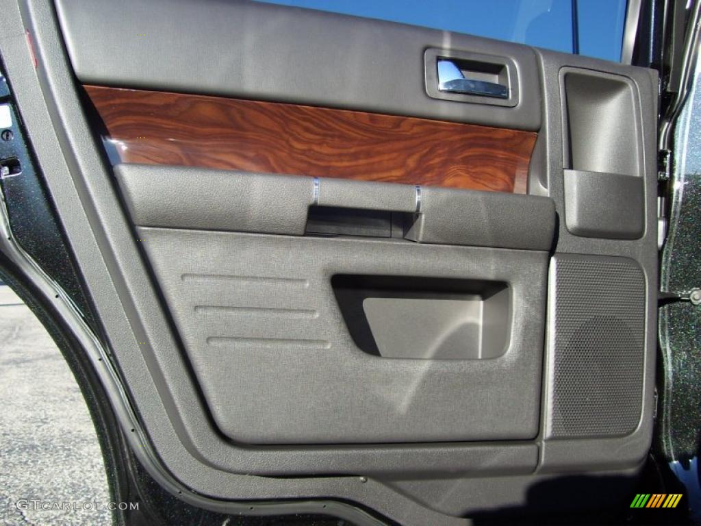 2011 Ford Flex SEL Charcoal Black Door Panel Photo #40513486