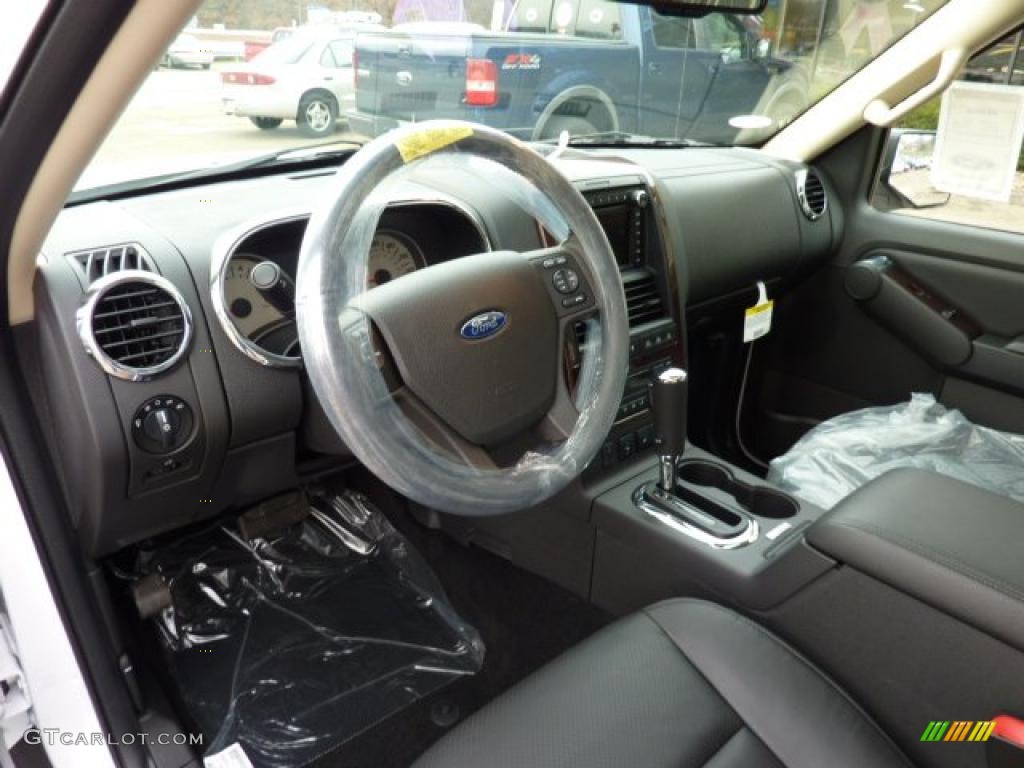 Black Interior 2010 Ford Explorer Limited 4x4 Photo #40513706