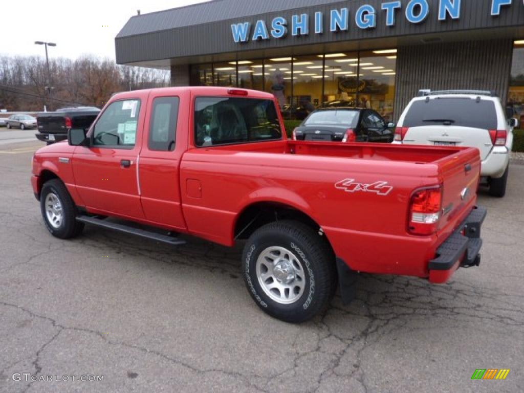 2011 Ranger XLT SuperCab 4x4 - Torch Red / Medium Dark Flint photo #2