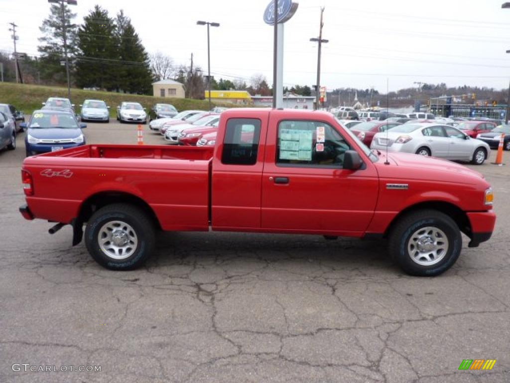 2011 Ranger XLT SuperCab 4x4 - Torch Red / Medium Dark Flint photo #5