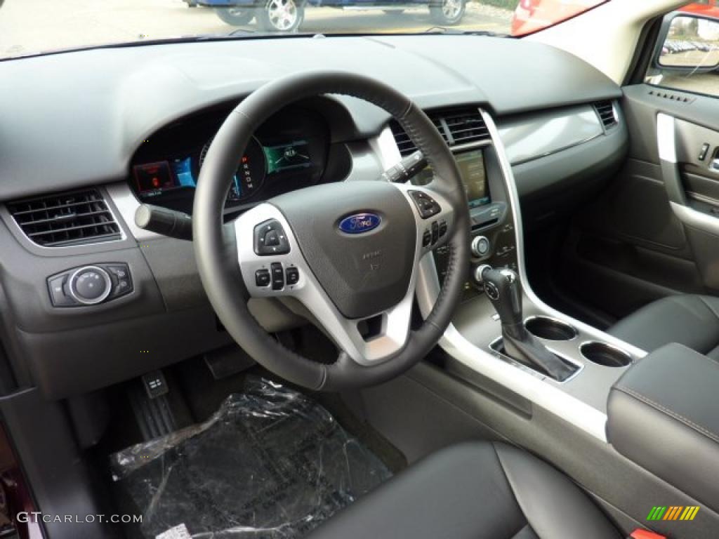 Charcoal Black Interior 2011 Ford Edge SEL AWD Photo #40517486