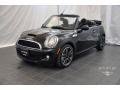 2010 Midnight Black Metallic Mini Cooper S Convertible  photo #1