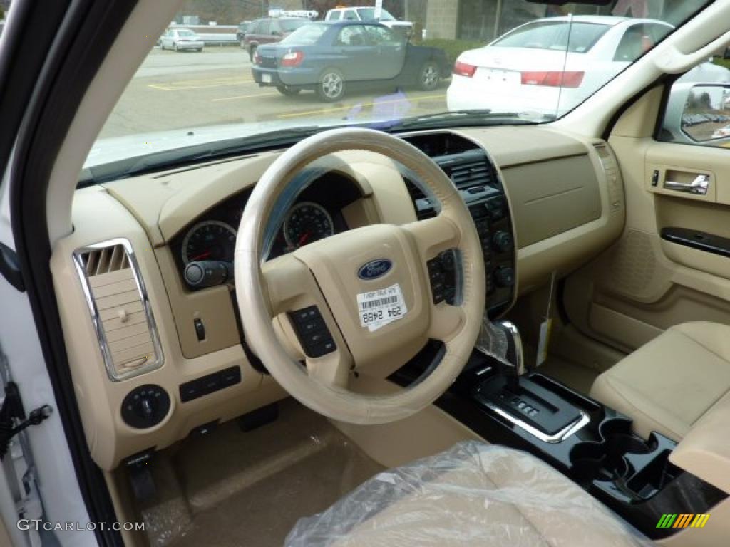 2011 Escape Limited V6 4WD - White Suede / Camel photo #11