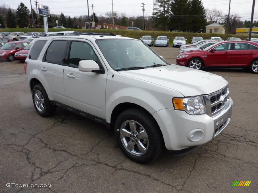 2011 Escape Limited V6 4WD - White Suede / Charcoal Black photo #6