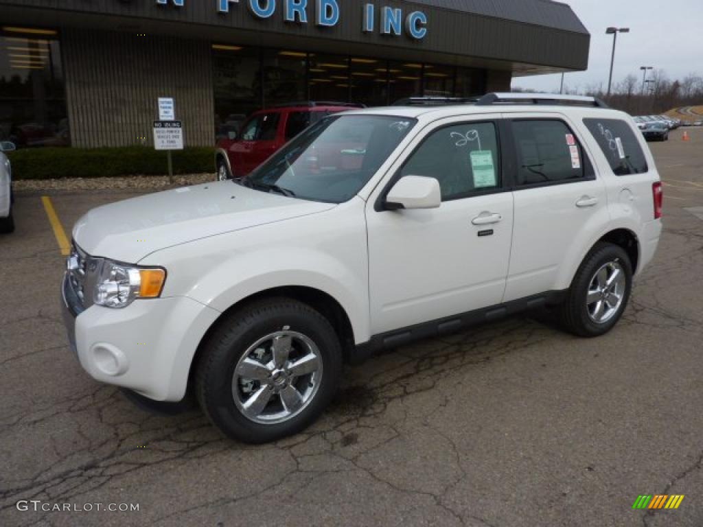 2011 Escape Limited V6 4WD - White Suede / Charcoal Black photo #8