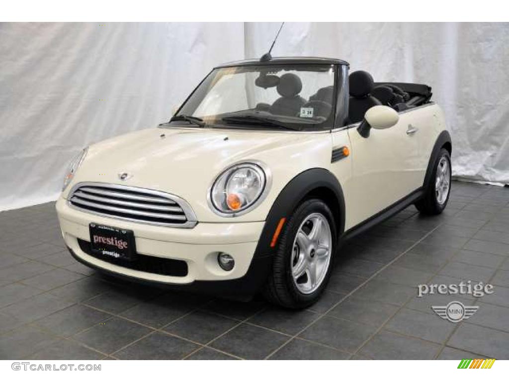 2010 Cooper Convertible - Pepper White / Grey/Carbon Black photo #1