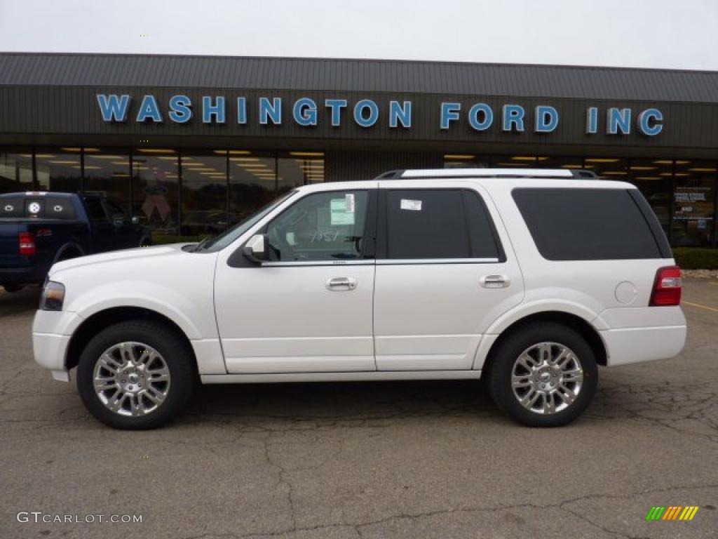 2011 Expedition Limited 4x4 - White Platinum Tri-Coat / Charcoal Black photo #1