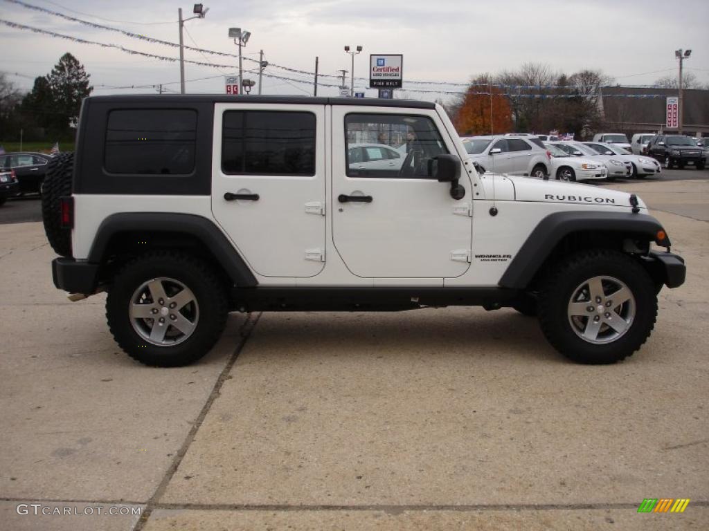 Stone White 2010 Jeep Wrangler Unlimited Rubicon 4x4 Exterior Photo #40521154