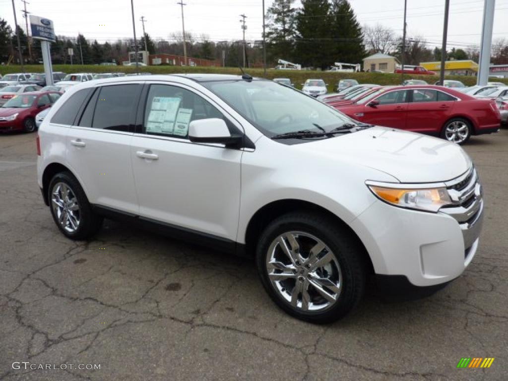 White Platinum Tri-Coat 2011 Ford Edge Limited AWD Exterior Photo #40521218