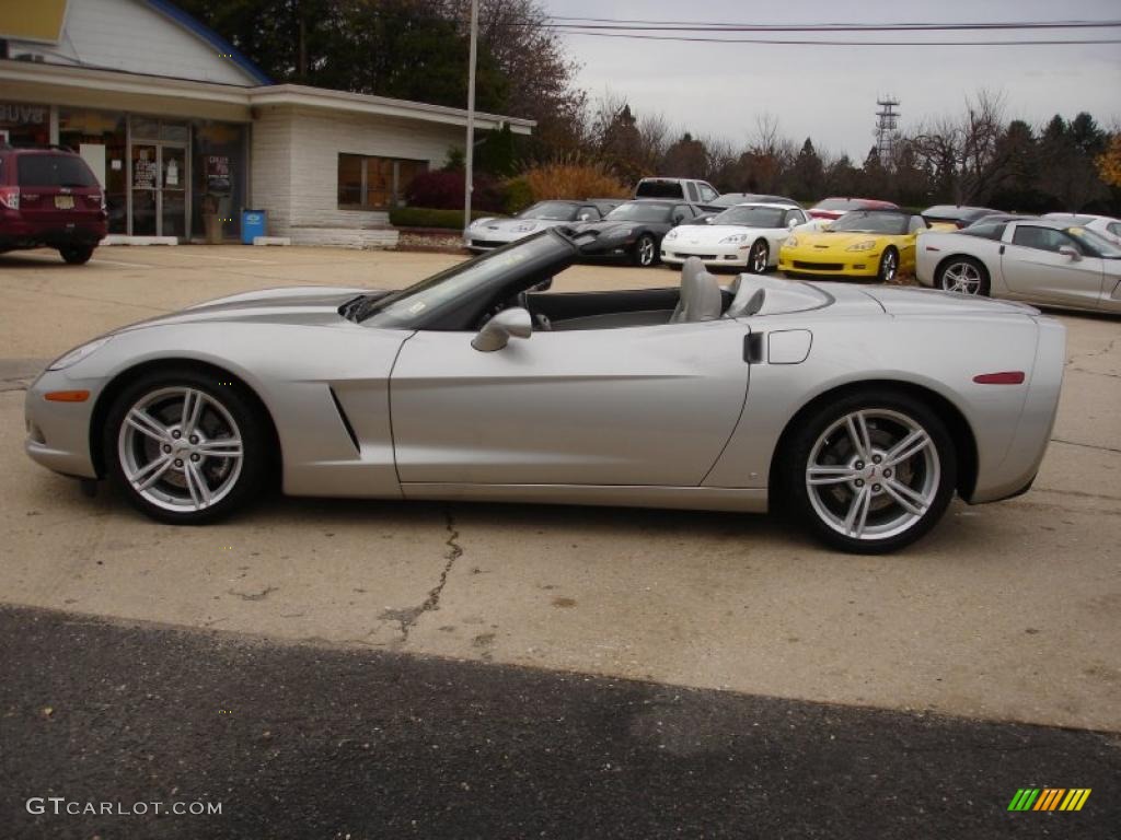 2008 Corvette Convertible - Machine Silver Metallic / Titanium photo #8
