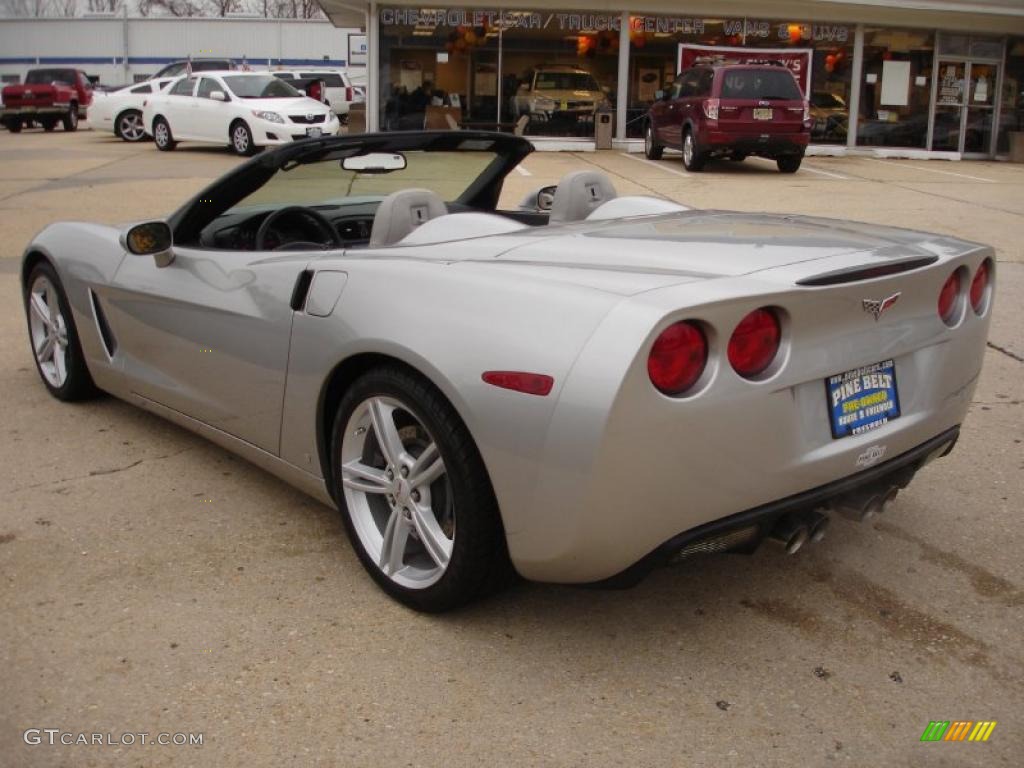 2008 Corvette Convertible - Machine Silver Metallic / Titanium photo #9
