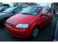 Victory Red 2004 Chevrolet Aveo Sedan Exterior