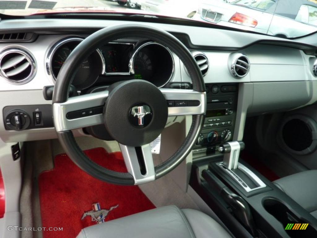 2005 Mustang GT Premium Coupe - Redfire Metallic / Medium Parchment photo #10