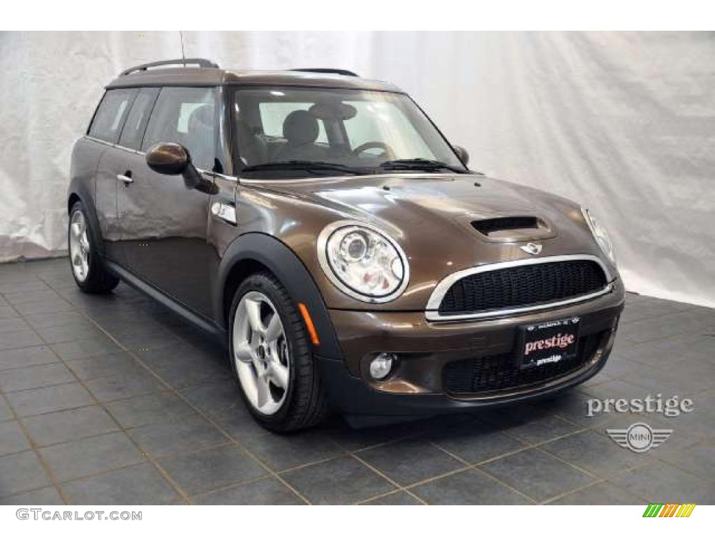 2010 Cooper S Clubman - Hot Chocolate Metallic / Punch Carbon Black Leather photo #7