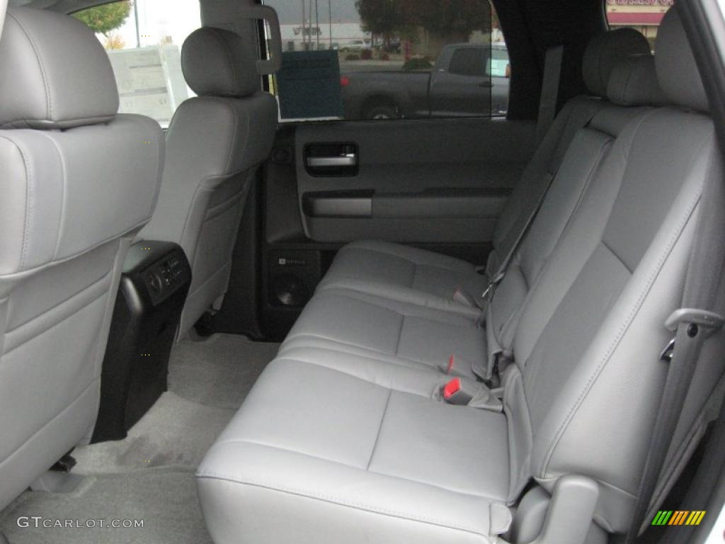 Graphite Gray Interior 2011 Toyota Sequoia Limited 4WD Photo #40532072