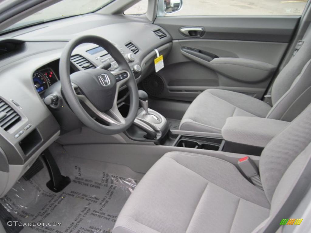 2011 Civic LX Sedan - Alabaster Silver Metallic / Gray photo #13