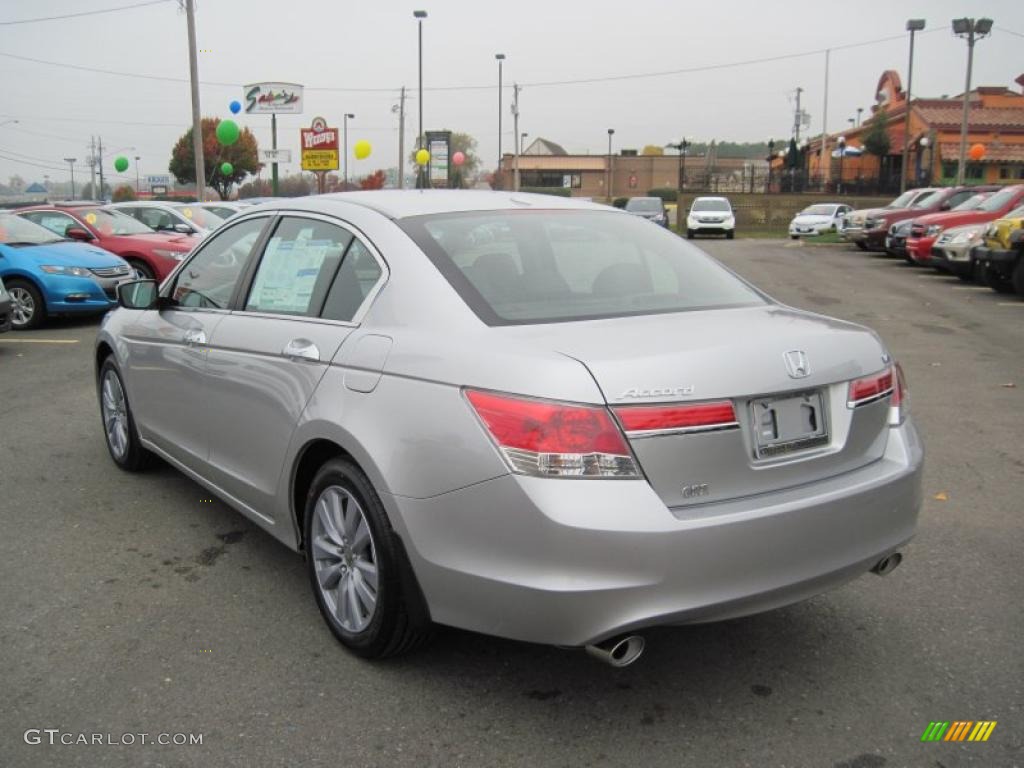 2011 Accord EX-L V6 Sedan - Alabaster Silver Metallic / Black photo #3