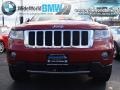 2011 Inferno Red Crystal Pearl Jeep Grand Cherokee Overland 4x4  photo #2