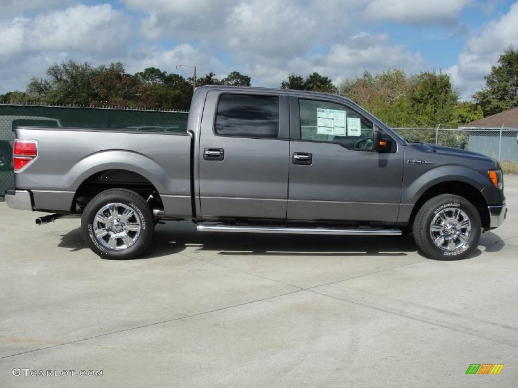 2010 F150 XLT SuperCrew - Sterling Grey Metallic / Medium Stone photo #2