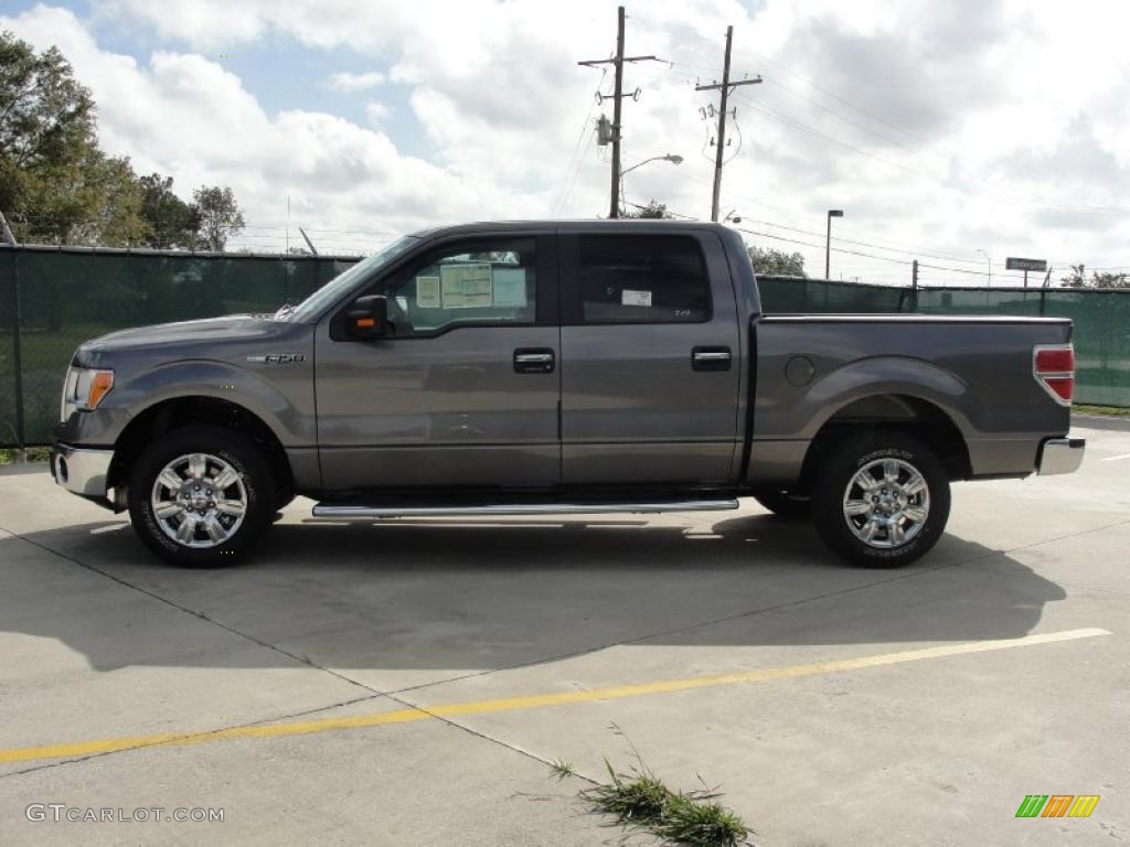 2010 F150 XLT SuperCrew - Sterling Grey Metallic / Medium Stone photo #6