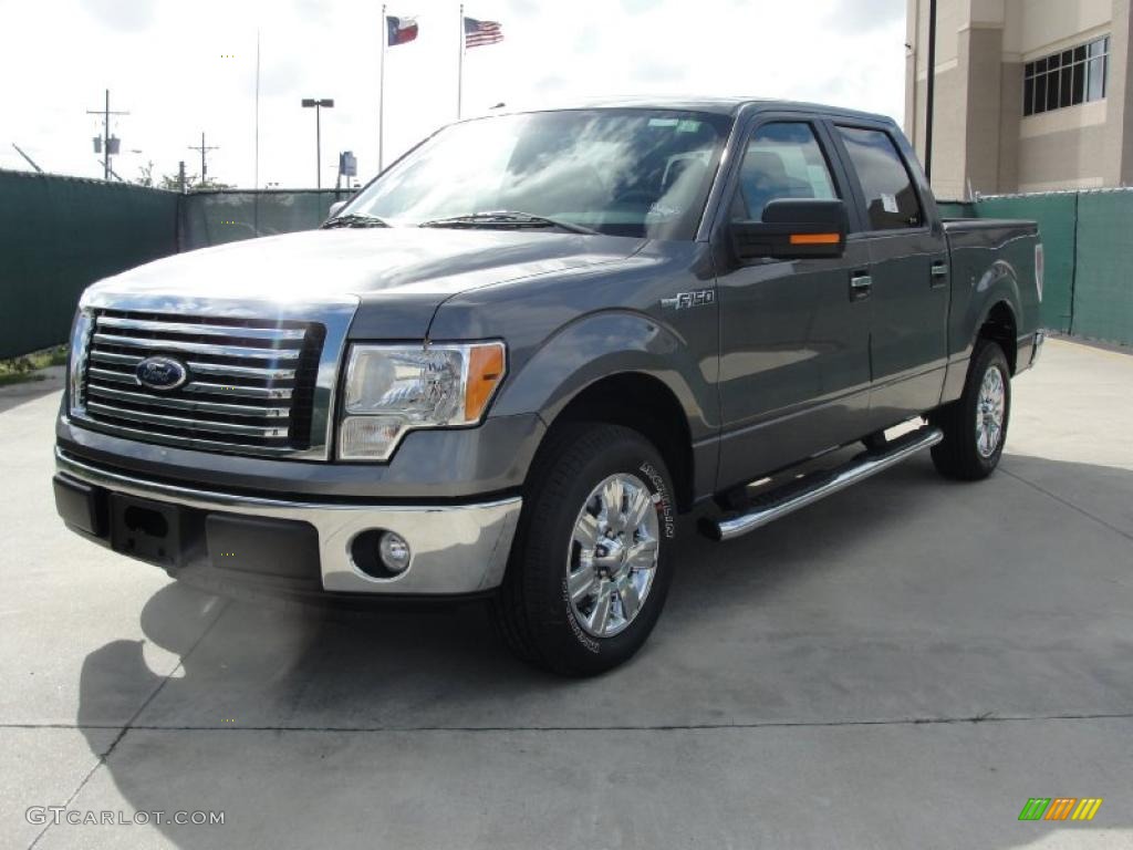 2010 F150 XLT SuperCrew - Sterling Grey Metallic / Medium Stone photo #7