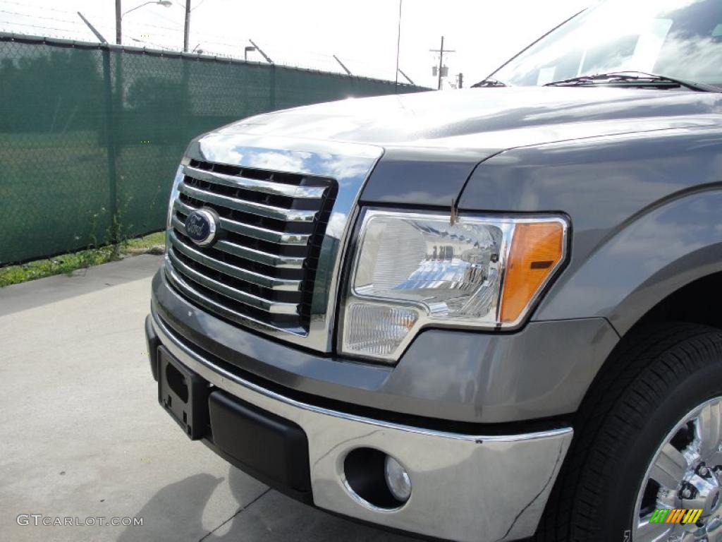 2010 F150 XLT SuperCrew - Sterling Grey Metallic / Medium Stone photo #9