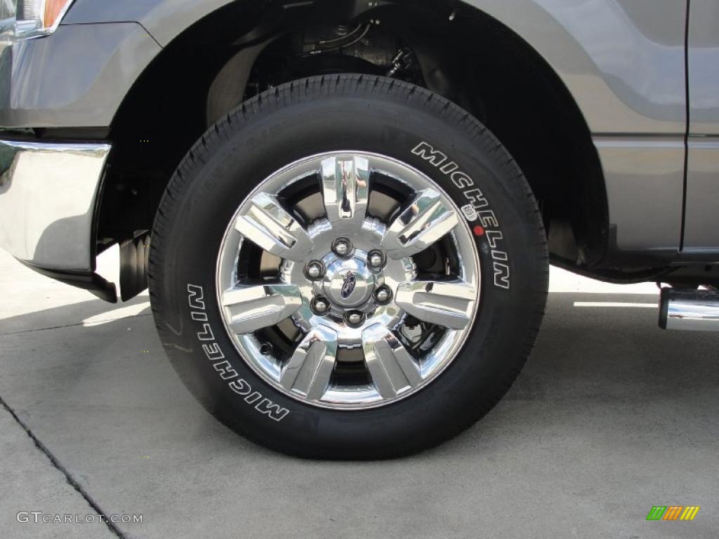 2010 F150 XLT SuperCrew - Sterling Grey Metallic / Medium Stone photo #10