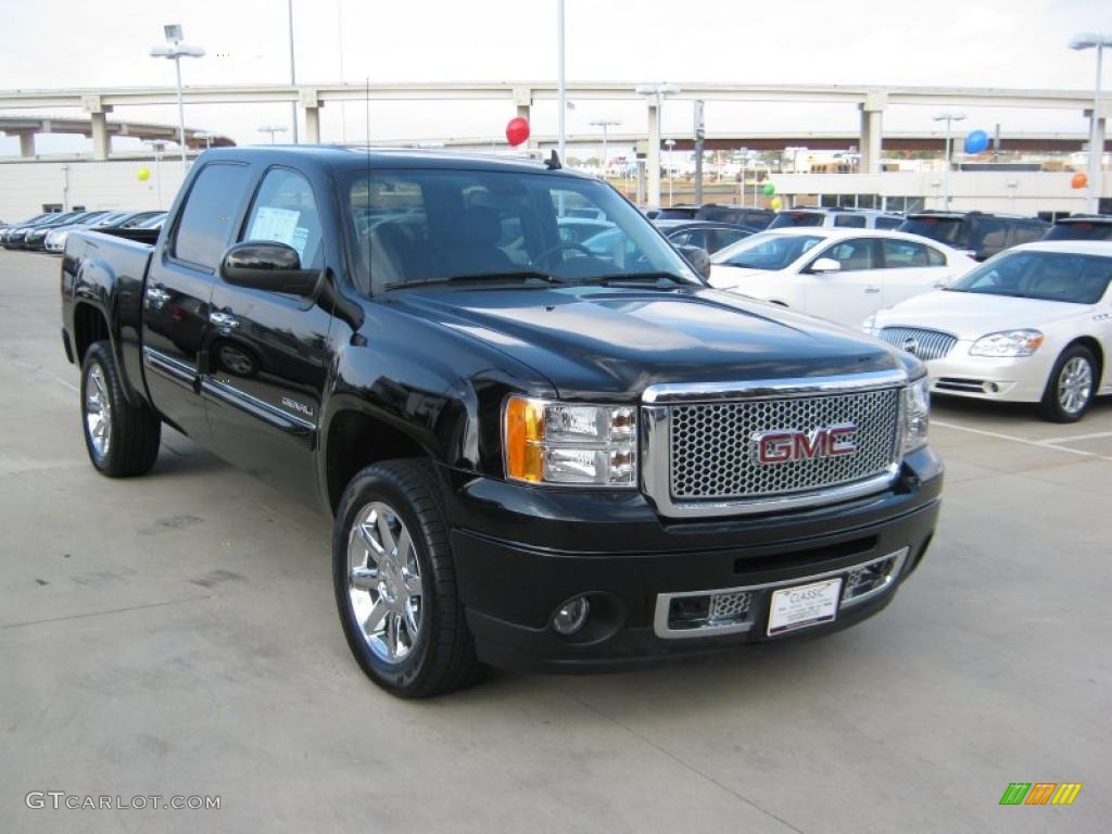 Onyx Black 2011 GMC Sierra 1500 Denali Crew Cab 4x4 Exterior Photo #40538877