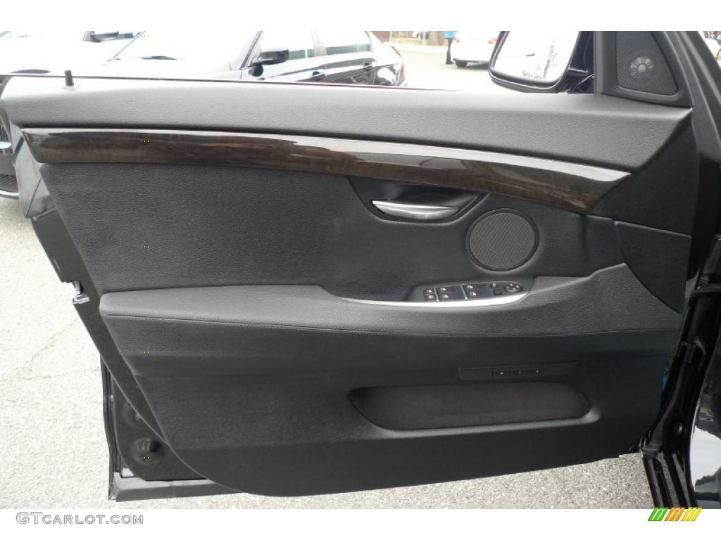 2010 BMW 5 Series 535i Gran Turismo Black Door Panel Photo #40540485