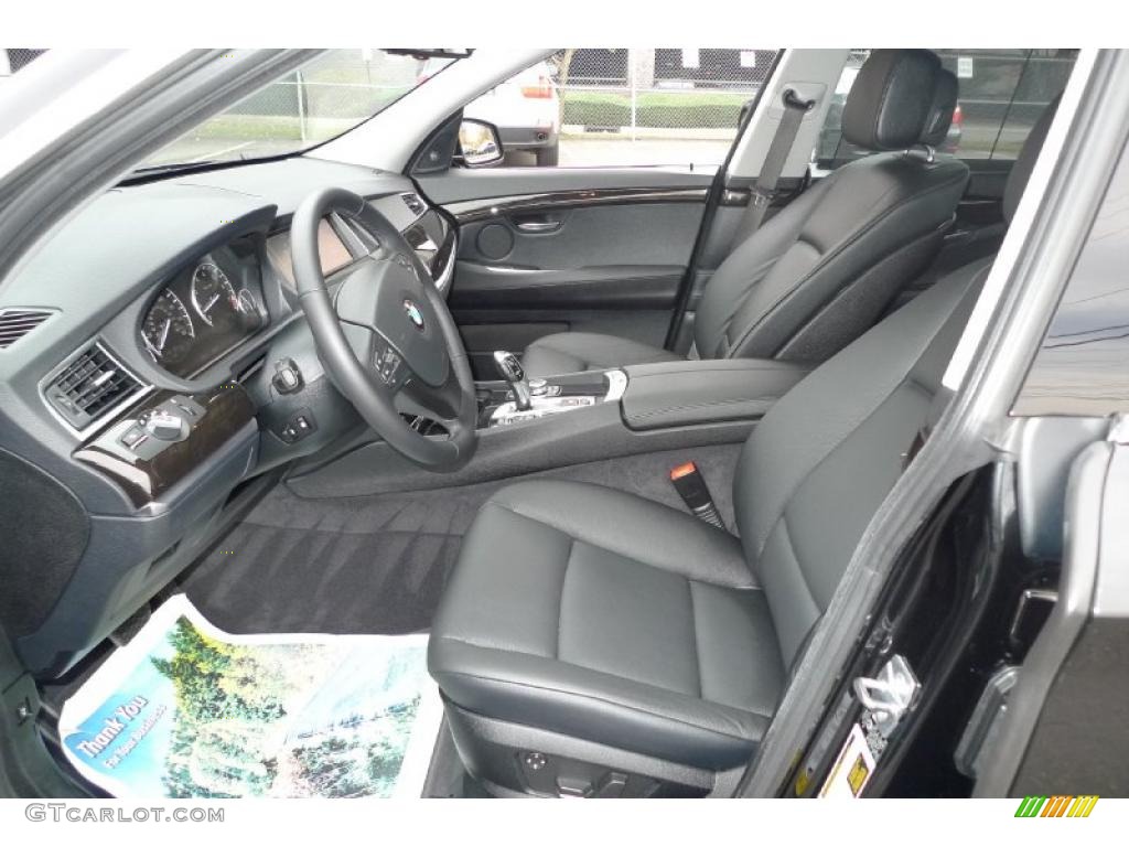 Black Interior 2010 BMW 5 Series 535i Gran Turismo Photo #40540505
