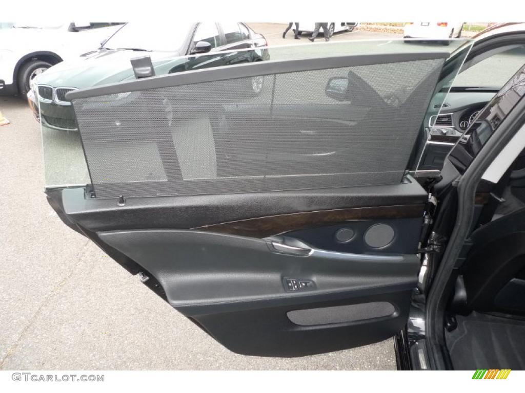 2010 BMW 5 Series 535i Gran Turismo Black Door Panel Photo #40540581