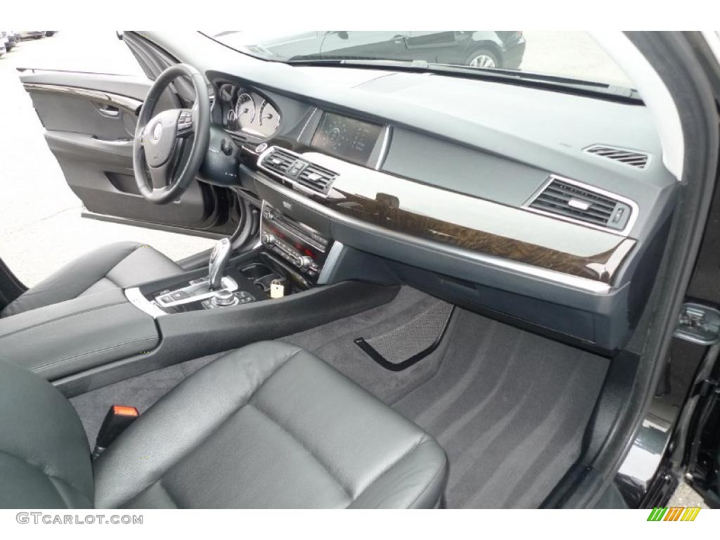 2010 BMW 5 Series 535i Gran Turismo Black Dashboard Photo #40540681