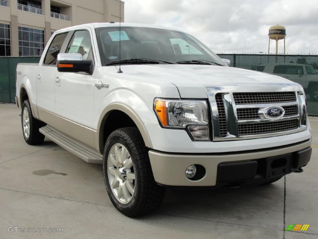 2010 F150 King Ranch SuperCrew 4x4 - Oxford White / Chapparal Leather photo #1