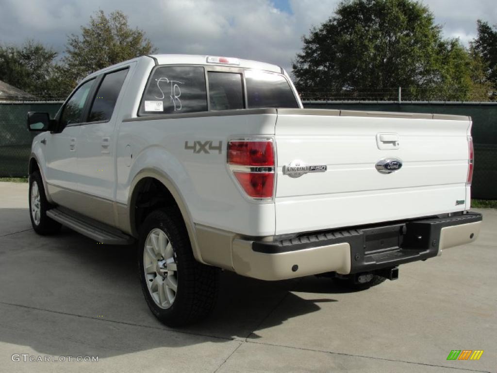 2010 F150 King Ranch SuperCrew 4x4 - Oxford White / Chapparal Leather photo #5