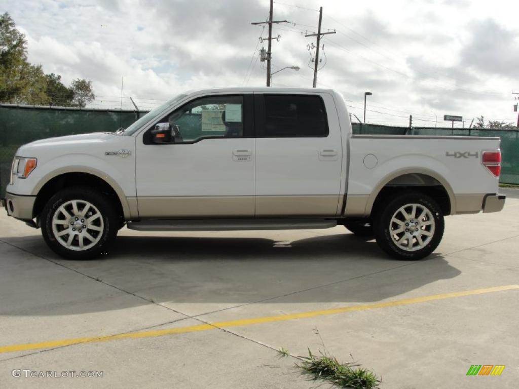 2010 F150 King Ranch SuperCrew 4x4 - Oxford White / Chapparal Leather photo #6