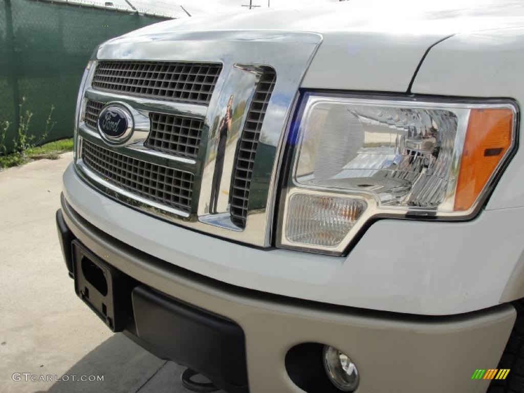 2010 F150 King Ranch SuperCrew 4x4 - Oxford White / Chapparal Leather photo #9