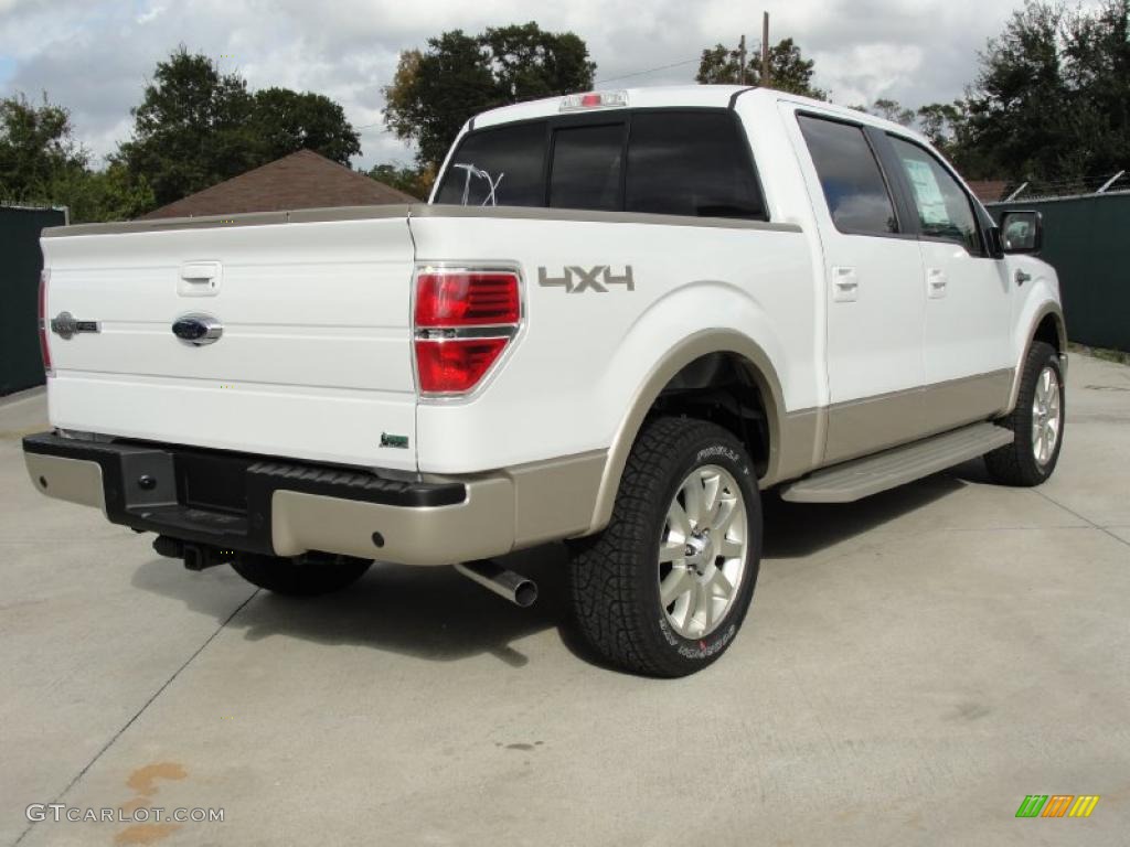 2010 F150 King Ranch SuperCrew 4x4 - Oxford White / Chapparal Leather photo #3