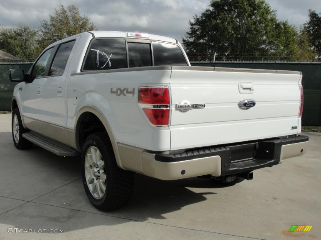 2010 F150 King Ranch SuperCrew 4x4 - Oxford White / Chapparal Leather photo #5