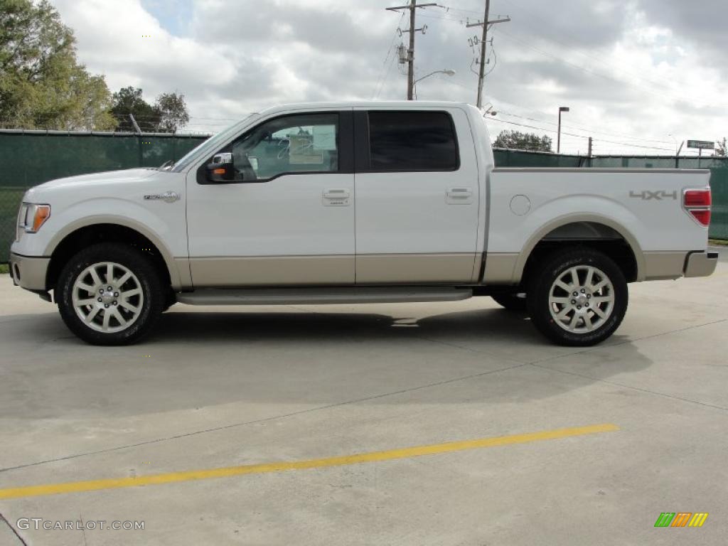 2010 F150 King Ranch SuperCrew 4x4 - Oxford White / Chapparal Leather photo #6