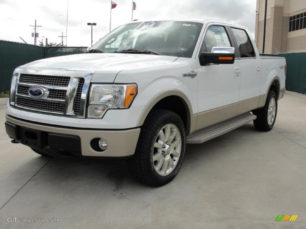 2010 F150 King Ranch SuperCrew 4x4 - Oxford White / Chapparal Leather photo #7