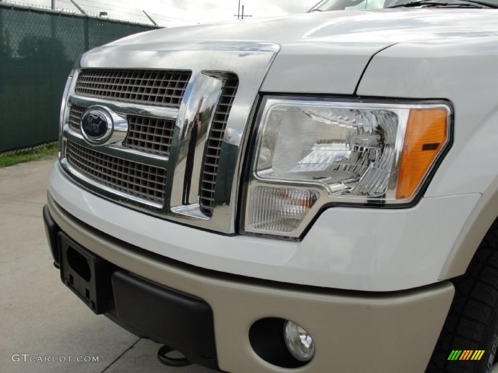 2010 F150 King Ranch SuperCrew 4x4 - Oxford White / Chapparal Leather photo #9