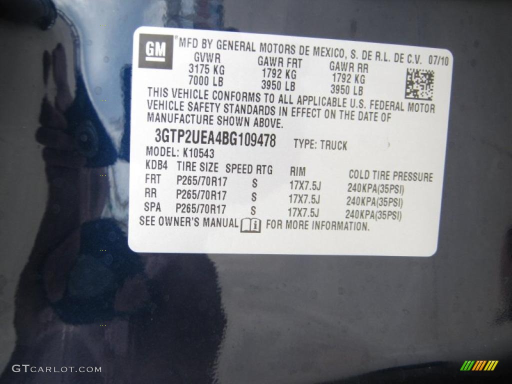 2011 Sierra 1500 SL Crew Cab 4x4 - Midnight Blue Metallic / Dark Titanium photo #26