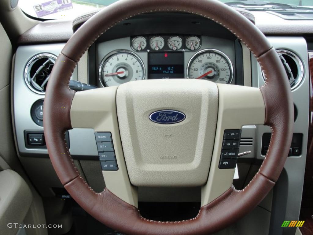 2010 F150 King Ranch SuperCrew 4x4 - Oxford White / Chapparal Leather photo #36